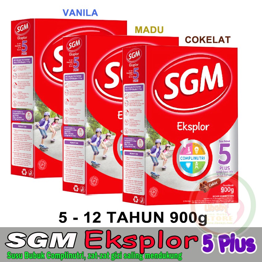 Jual SGM EKSPLOR 5 Complinutri 900g Rasa Madu Rasa Vanila Rasa