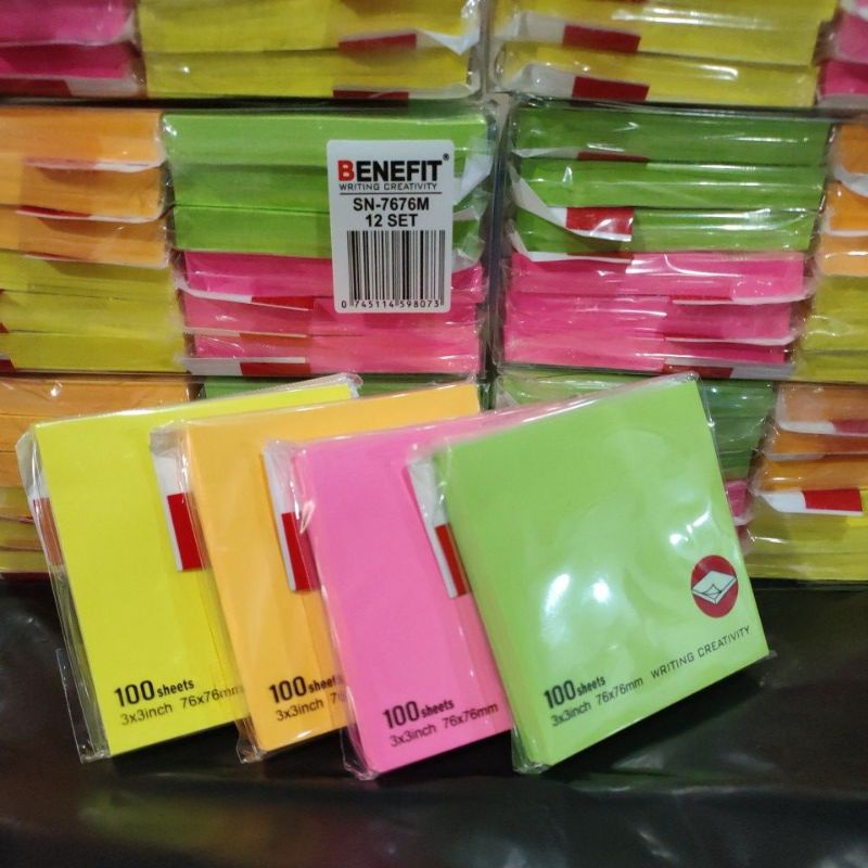 Jual Sticky Notes Kertas Notes Kertas Memo Tempel 3x3 Post It Shopee