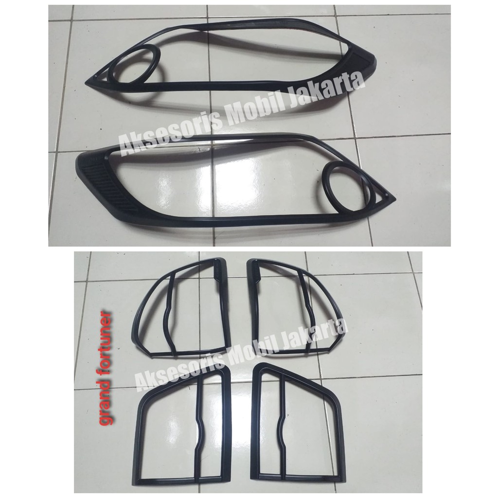 Jual Paket Garnish List Lampu Hitam Depan Belakang Grand Fortuner