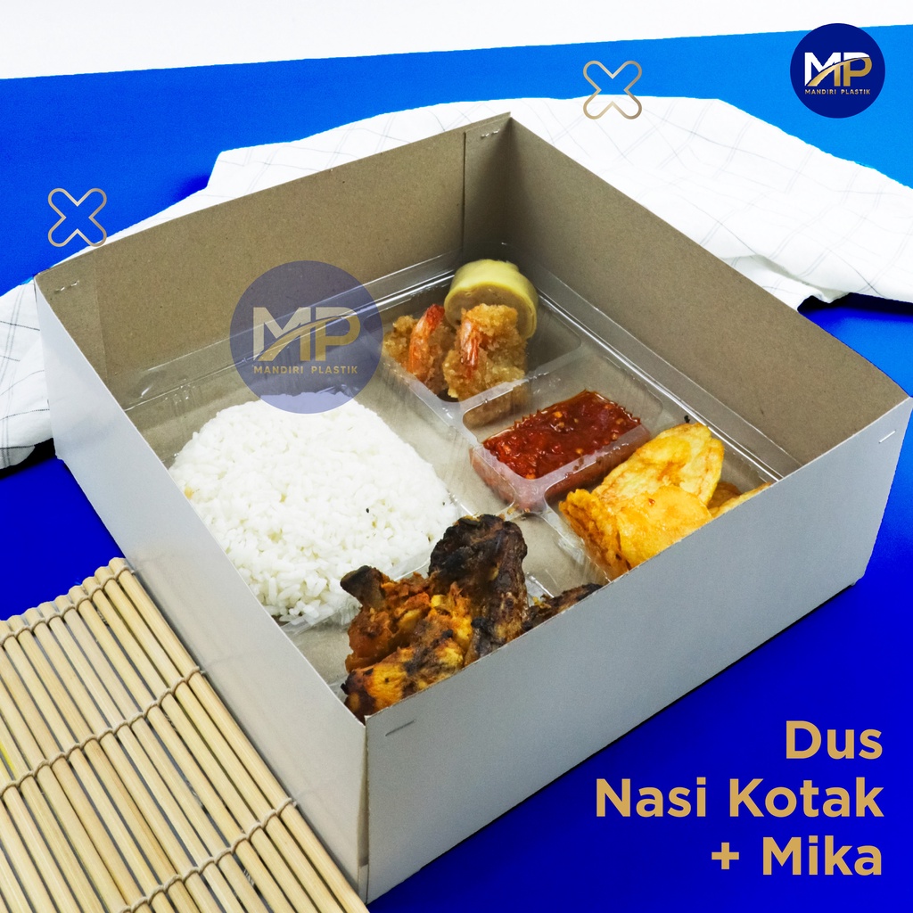 Jual Dus Kotak Nasi Mika Daleman Isi Uk X Cm Pcs Shopee