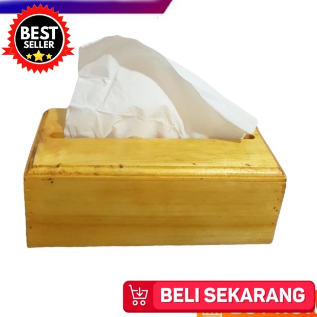 Jual KOTAK TISU TEMPAT TISU KAYU BOX TISSUE KOTAK TISU KAYU PINUS