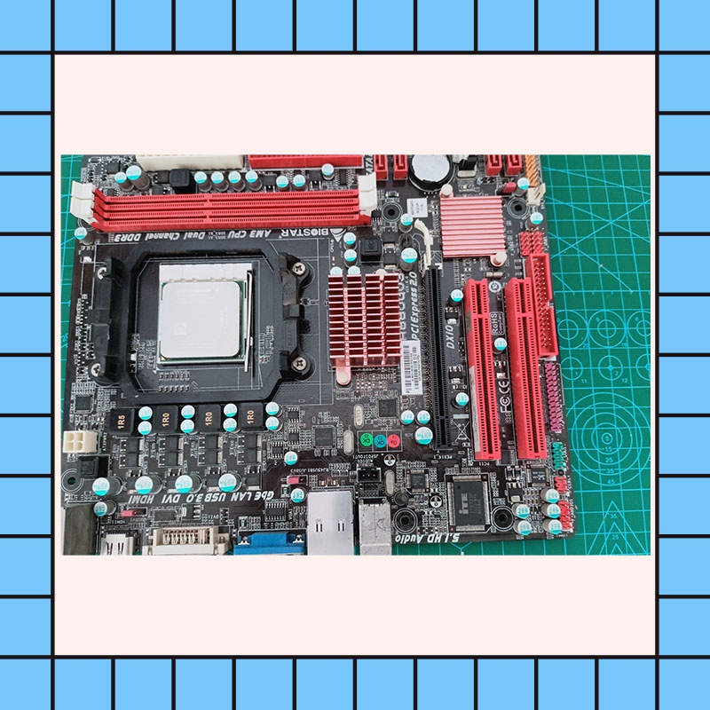 Jual PAKET MOTHERBOARD BIOSTAR PROCESOR AMD PHENOM II BEKAS NORMAL