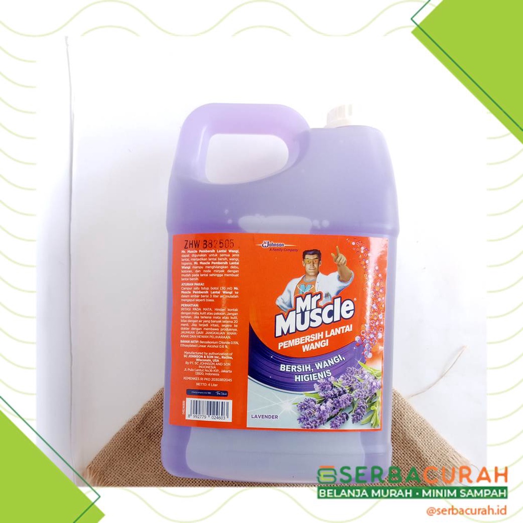 Jual Mr Muscle Pembersih Lantai Lavender Floor Cleaner Jerigen L