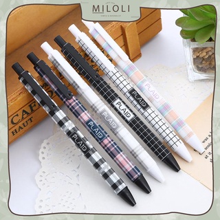 Jual MILOLI 1Pcs PENA RANDOM PLAID Pulpen Mekanik 0 5mm Pen Gel