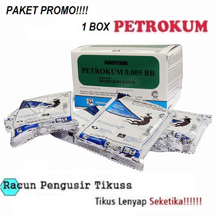 Jual PAKET PROMO 10Pcs Racun Tikus Petrokum 0 005 BB Racun Tikus Paling