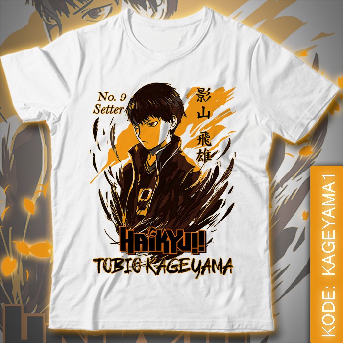 Jual Baju Kaos Anime Haikyuu Kageyama Tobio Haikyu Shopee Indonesia