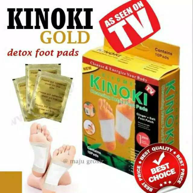 Jual Kinoki Gold Box Isi Pc Koyo Kaki Ginger Plus Salt Sachet