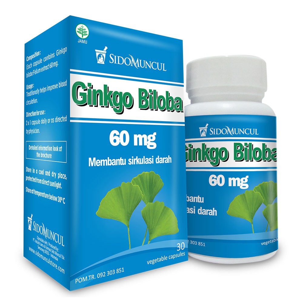 Jual Sidomuncul Ginkgo Biloba Kapsul Mg Shopee Indonesia