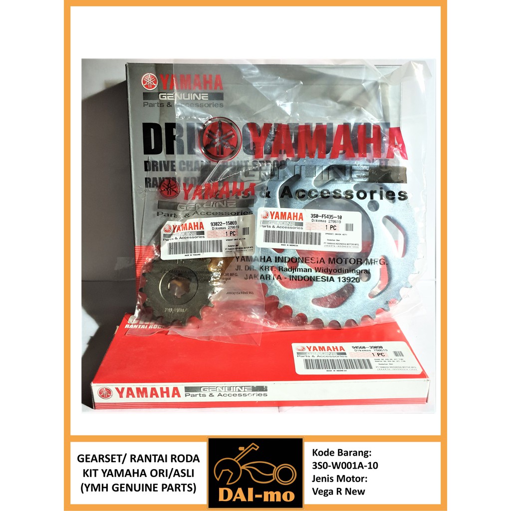 Jual Gear Set Vega R New Baru Yamaha Ori S W A Gir Set Gearset