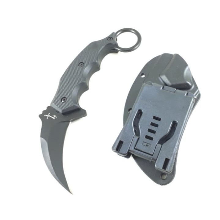 Jual PISAU KOMANDO KYDEX ZERO ERROR CARAMBIT SURVIVAL KIT BUSHCRAFT