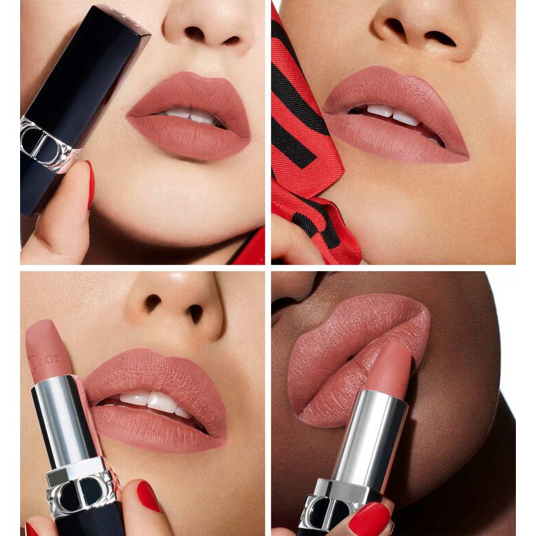 Jual DIOR Rouge 100 Nude Look Mini Lipstick Shopee Indonesia