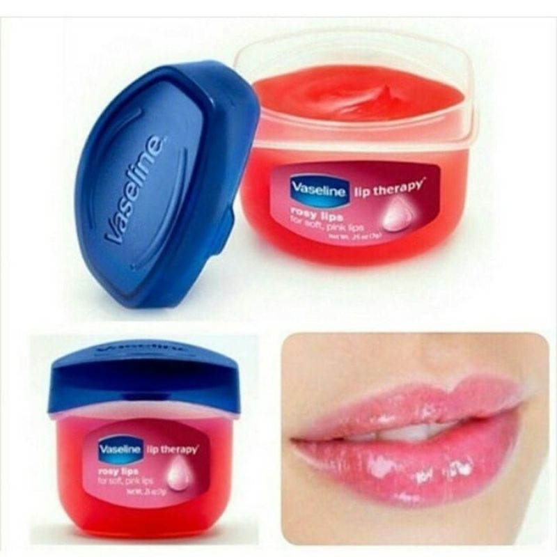 Jual Vaseline Lip Therapy Vaselin Bibir Rosy Lips Pink Lipbalm