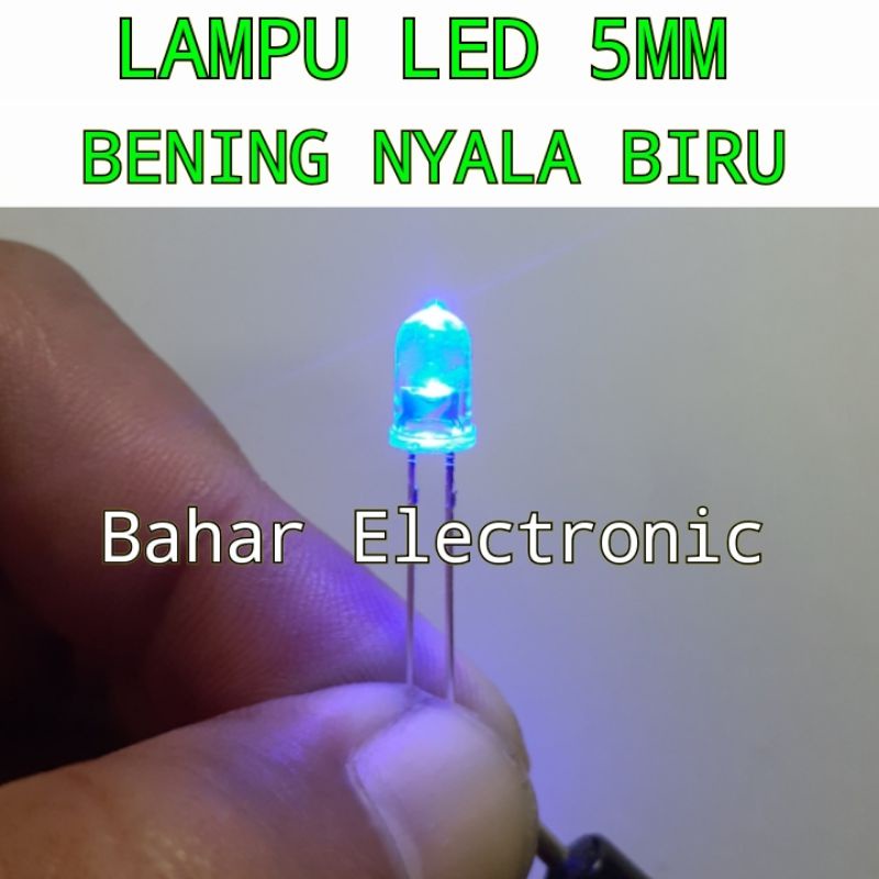 Jual Lampu Led 5MM Bening Nyala Biru Shopee Indonesia