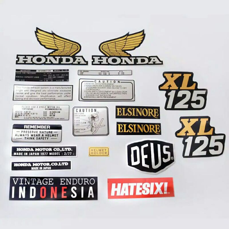 Jual Sticker Decal Tempelan Honda XL 125 Shopee Indonesia