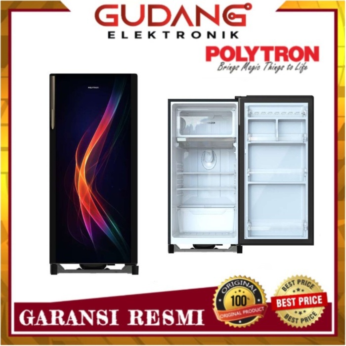 Jual LEMARI ES 1 PINTU POLYTRON PRA 16 PAX KULKAS POLYTRON PRA 16PAX