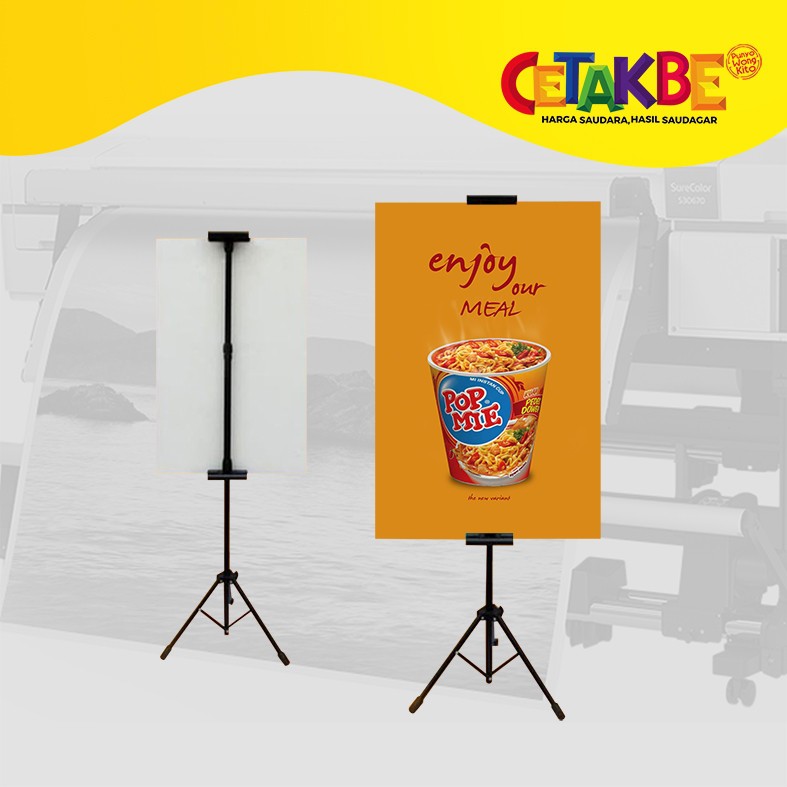 Jual Cetak Tripod Banner Standing Display Ukuran Maks X Cm