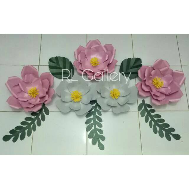 Jual Paper Flower Bunga Kertas Jasmin Dekorasi Hiasan Dinding Acara