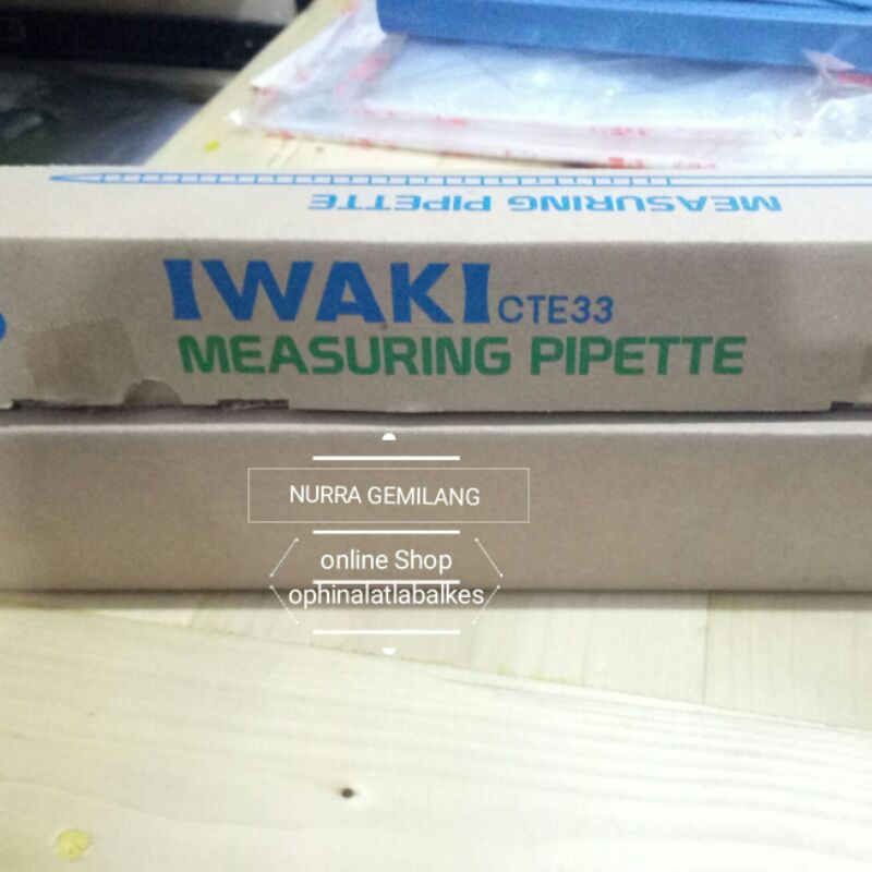 Jual Pipet Ukur Iwaki 0 1 50 Ml Measuring Pipette Iwaki Shopee