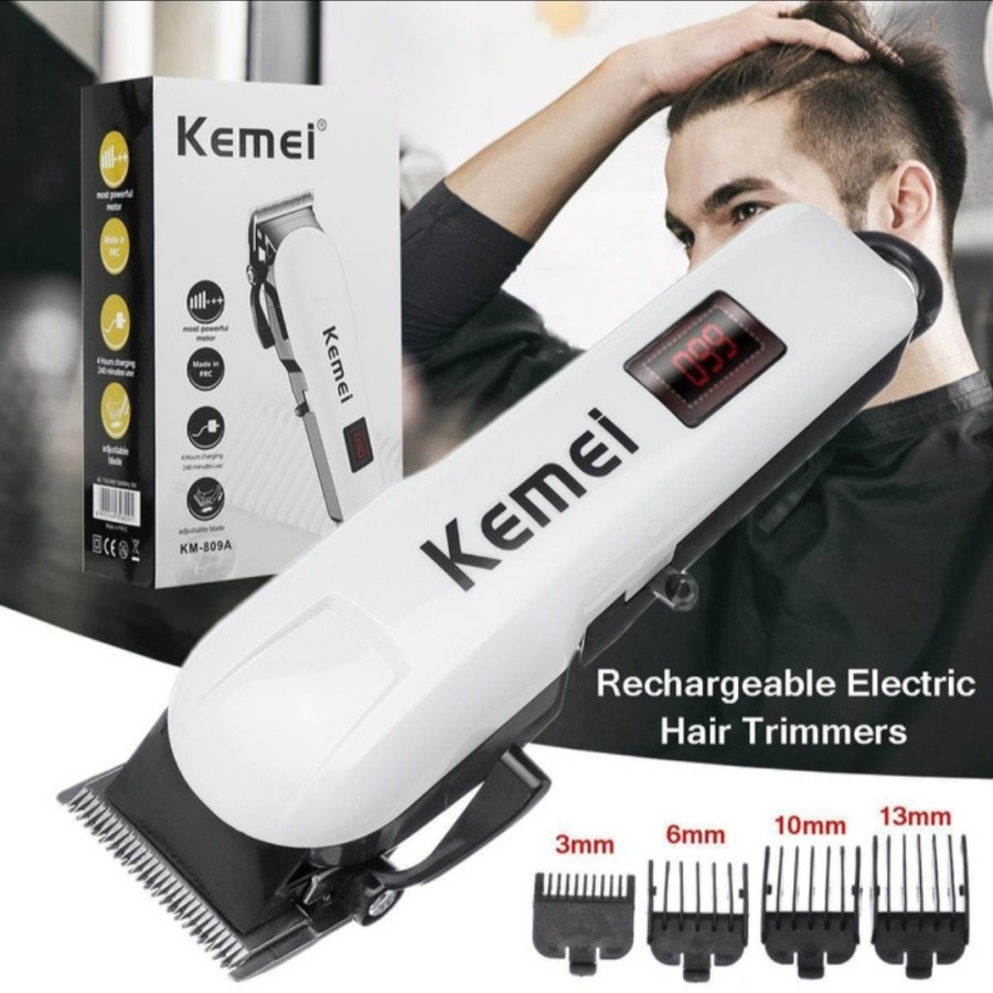 Jual Hair Clipper Kemei KM 809A Alat Mesin Cukur Rambut 809a