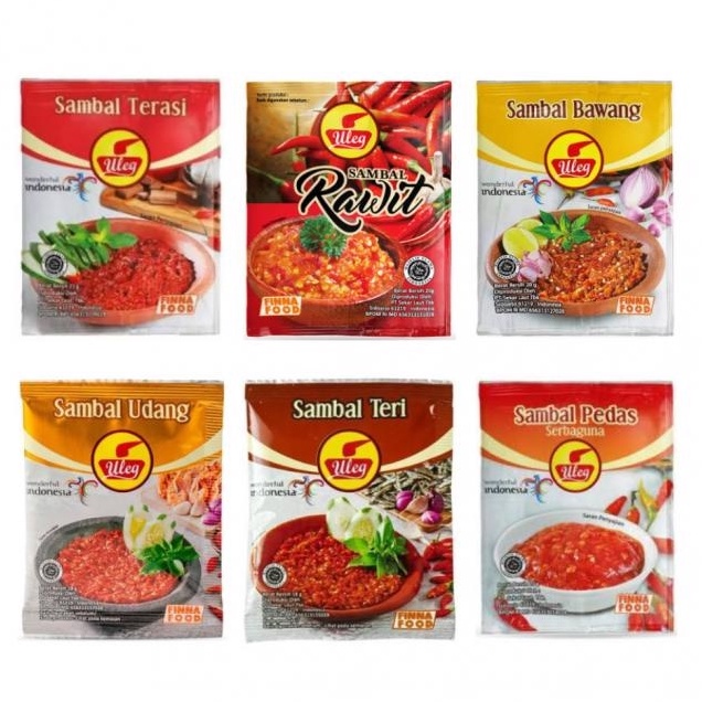 Jual Sambal Finna Food Sachet Sambal Bawang Sambal Terasi Sambal