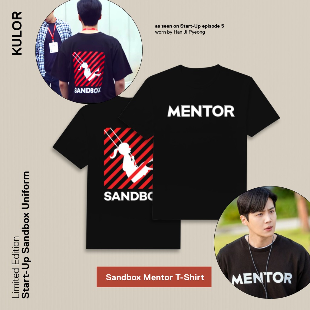 Jual Kaos Mentor Sandbox Tshirt Startup Mentor Sandbox Han Ji Pyeong