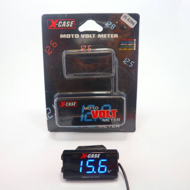 Jual VOLT METER ATAU VOLTMETER X CASE AKI UNIVERSAL ALL MOTOR LED MERAH