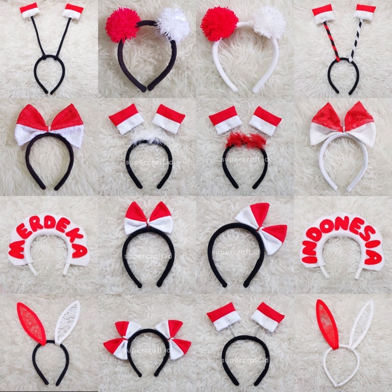 Jual Bando Bendera Agustusan Bando Merah Putih Perlengkapan Lomba