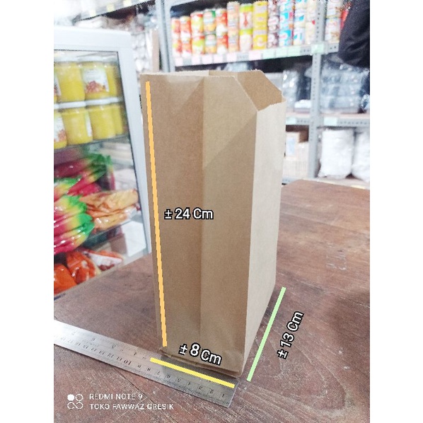 Jual Kantong Kertas Paper Bag X X Cm Grade Coklat Kraft Putih Polos