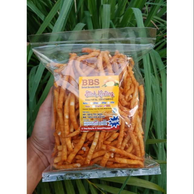 Jual Stick Kentang Balado BBS Snack Murah Oleh Oleh Khas Riau Pekanbaru