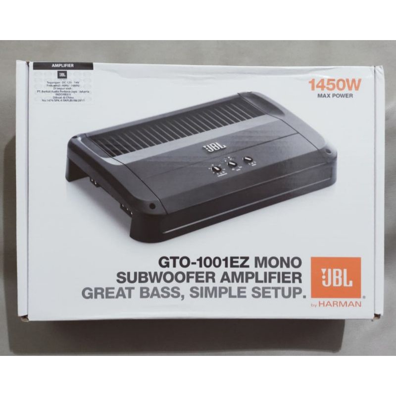 Jual Power Amplifier Monoblock Jbl Gto Ez Original Shopee Indonesia