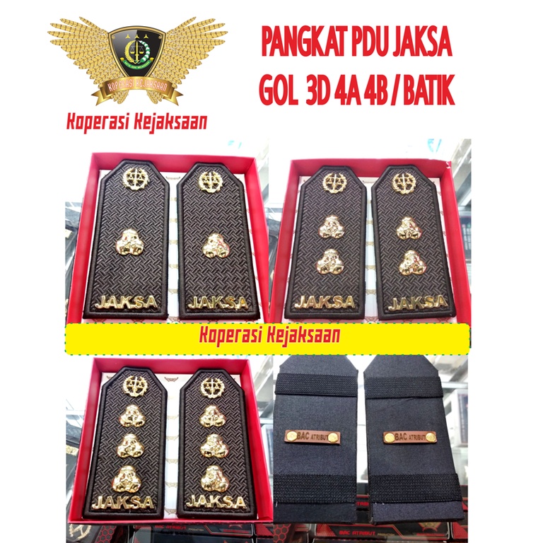 Jual Pangkat Pdu Terbaru Jaksa Kejaksaan Ri Gol D A B Karet Motif