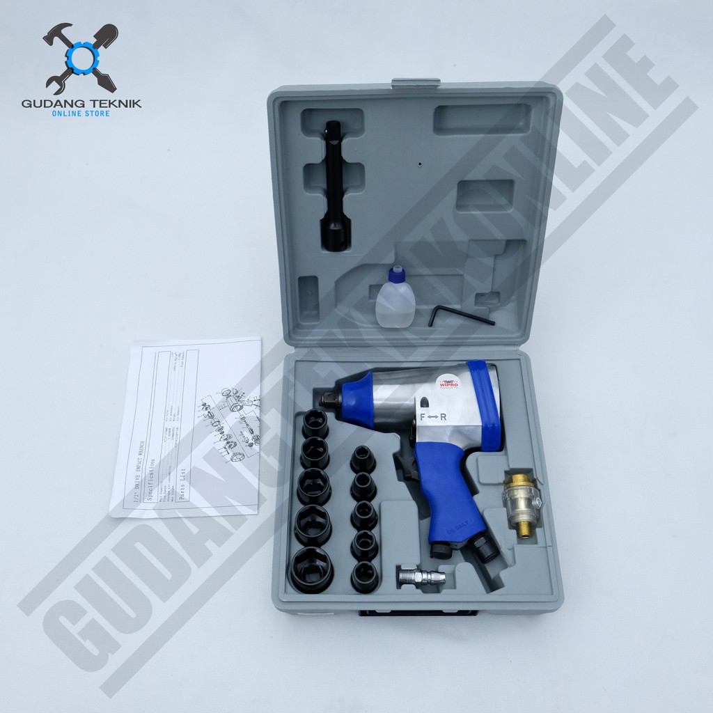 Jual Air Impact Wrench 1 2 Inch Kit Set Wipro WP 7808 Impact Wrench 0