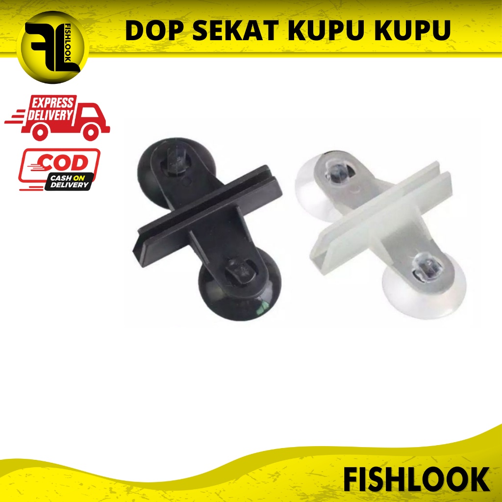 Jual Dop Sekat Kaca Aquarium Kupu Kupu Double Tempel Kupukupu Shopee