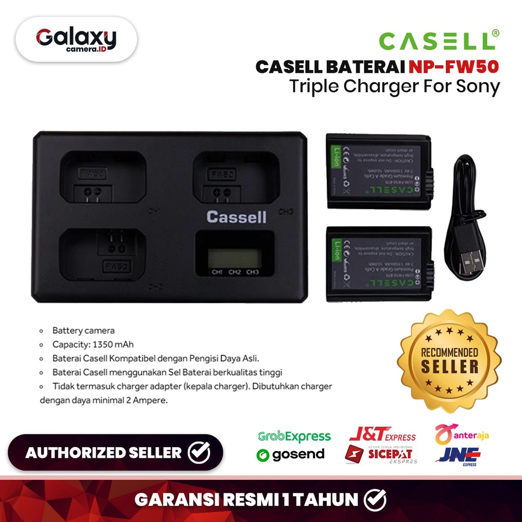 Jual Baterai Charger Triple Casell Np Fw For Sony A A A