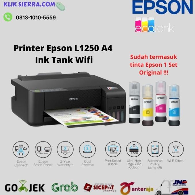 Jual Printer Epson L1250 A4 Ink Tank Wifi Wireless Resmi Belisariahenia