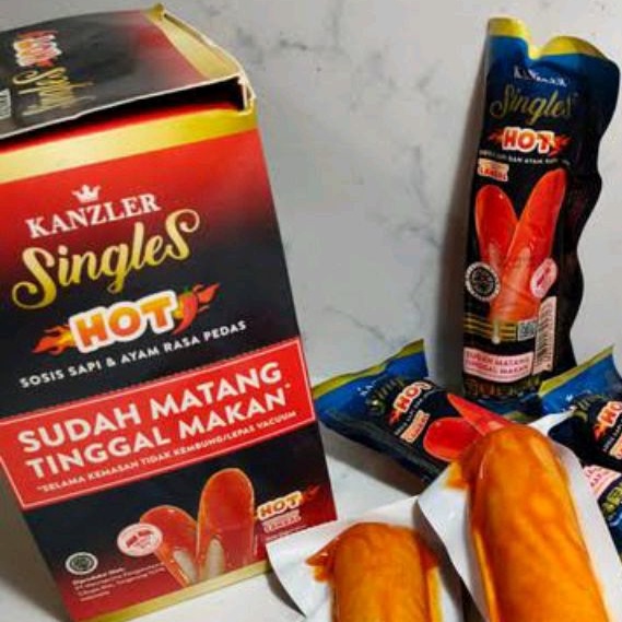 Jual Sosis Kanzler Hot Sosis Singles Hot Kanzler 1dus Isi 12pc Shopee