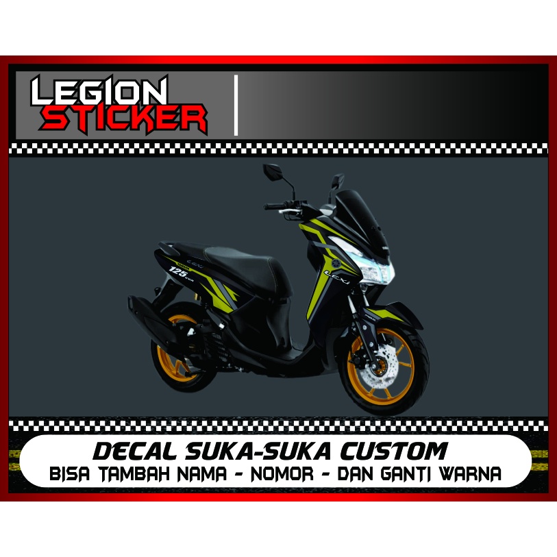 Jual Sticker Decal Yamaha LEXI Full Body Shopee Indonesia