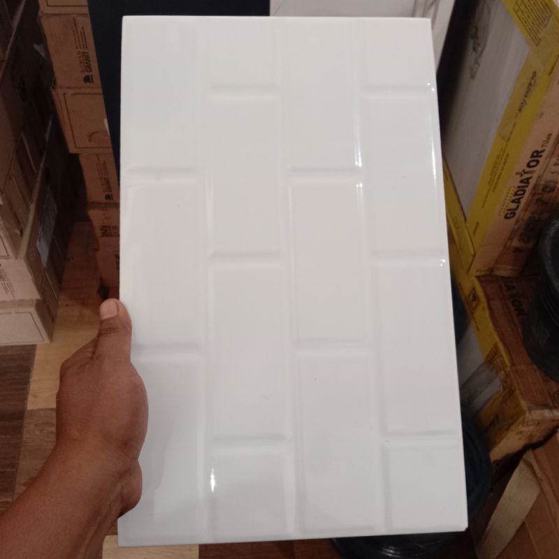 Jual Keramik Dinding 25x40 Alice White By King Shopee Indonesia