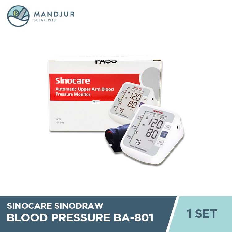 Jual Sinocare Automatic Upper Arm Blood Pressure Monitor BA 801