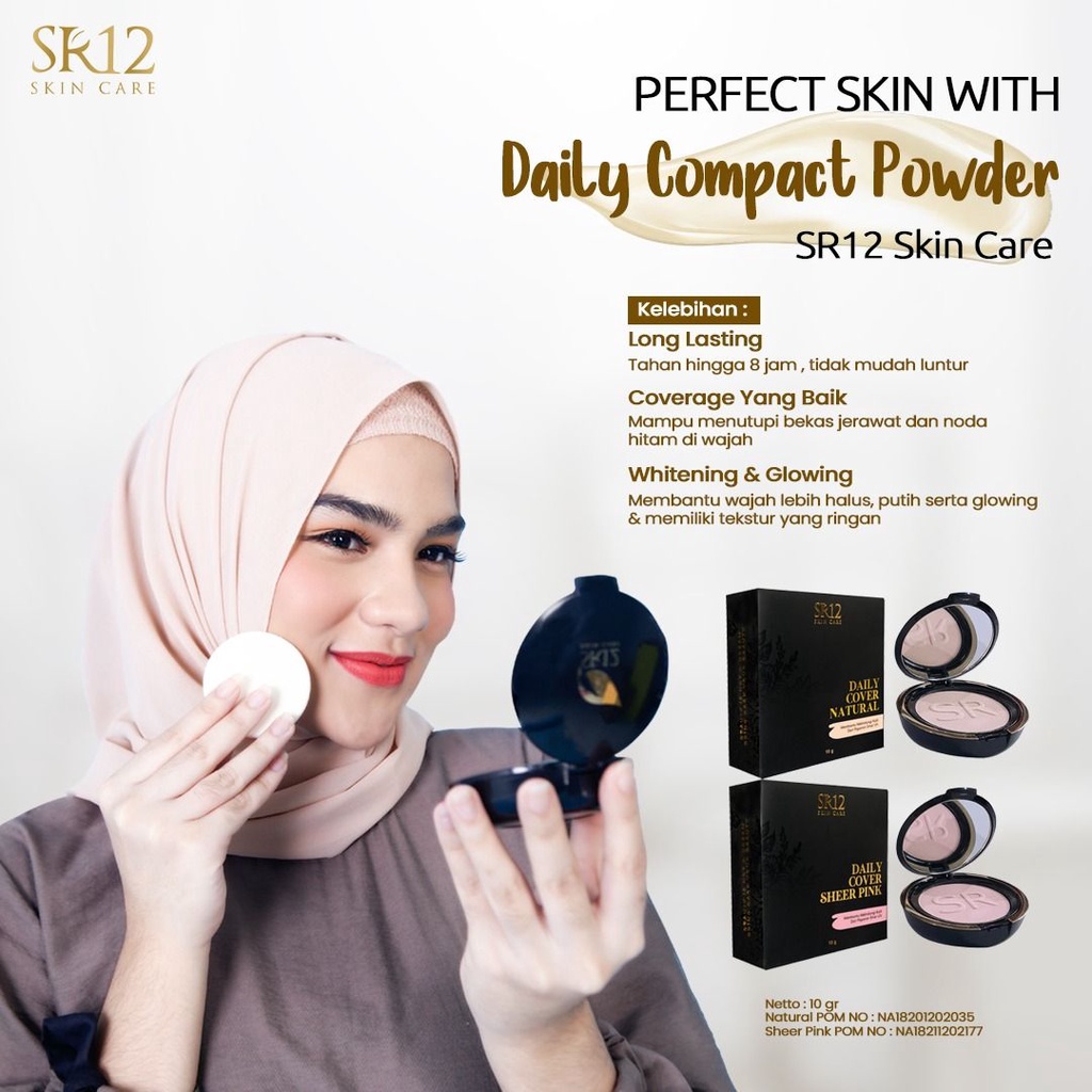 Jual Bedak Sr Compact Powder Tidak Mudah Luntur Whitening Dan Glowing