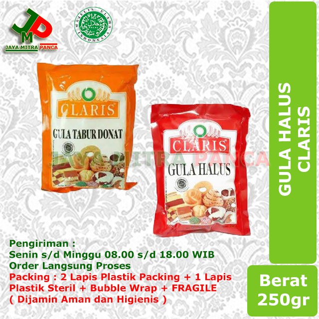 Jual GULA HALUS Claris Merah Dan Kuning 250gr EXP Des 2024 Shopee