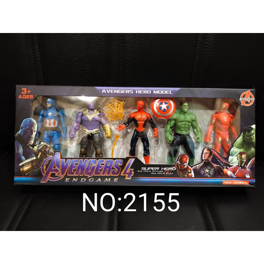 Jual Mainan Figure Avengers Isi Kapten Amerika Thor Hulk Spiderman