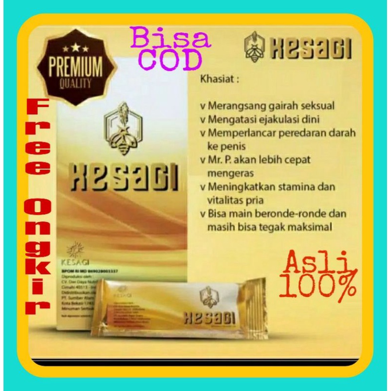 Jual Kesagi Asli Original 1 Box Suplemen Pria Perkasa Dari Madu Buat