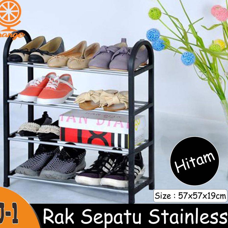 Jual Rak Sepatu Sendal Portable Multifungsi Storage Organizer 4 Susun