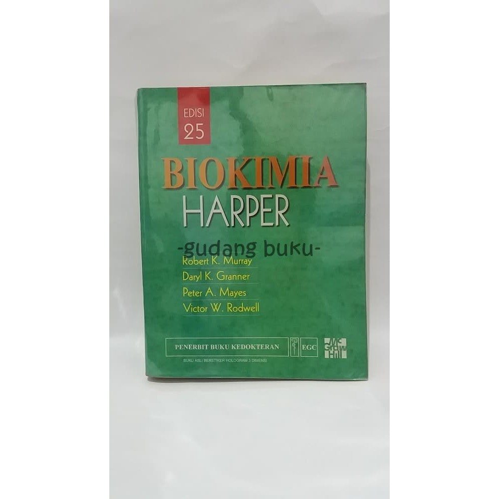 Jual Buku Biokimia Harper Edisi 25 By Robert K Murray Shopee Indonesia