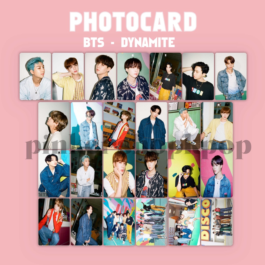 Jual Pc Photocard Bts Dynamite Isi Pcs Shopee Indonesia