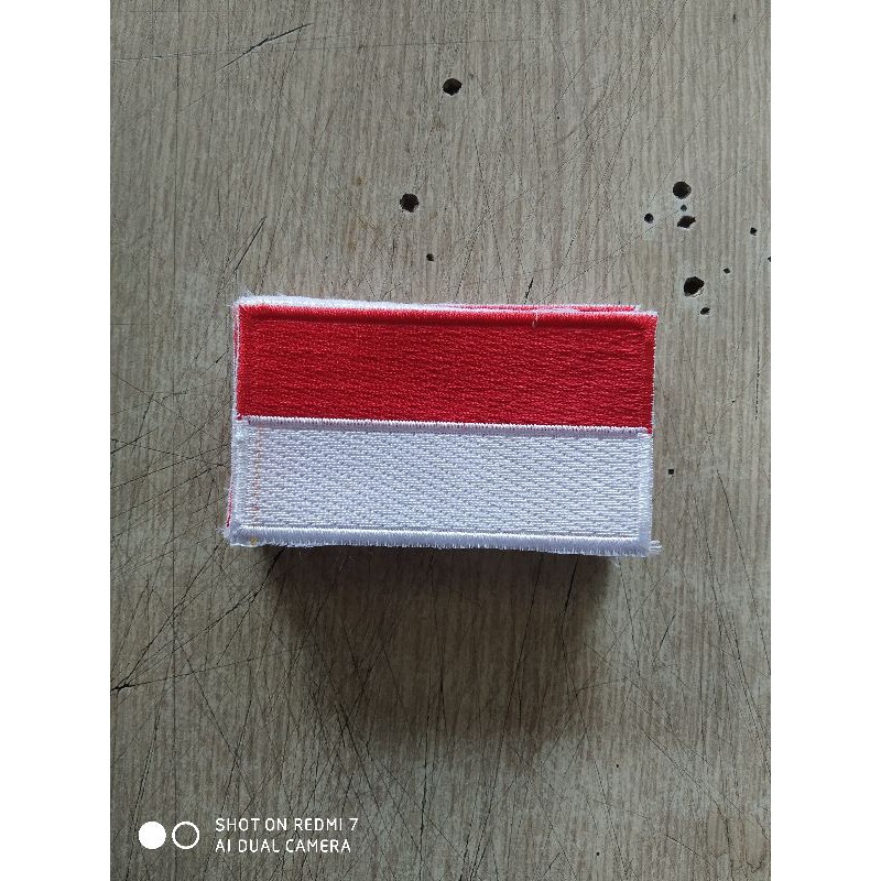 Jual LOGO BORDIR BENDERA MERAH PUTIH 7 X 4 Cm Shopee Indonesia