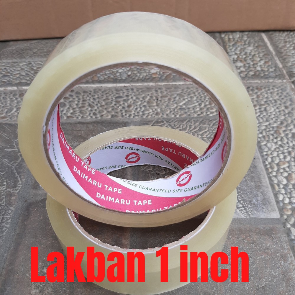 Jual Lakban Bening Daimaru 1 Inch 1 Opp Tape Original Selotip Solatip