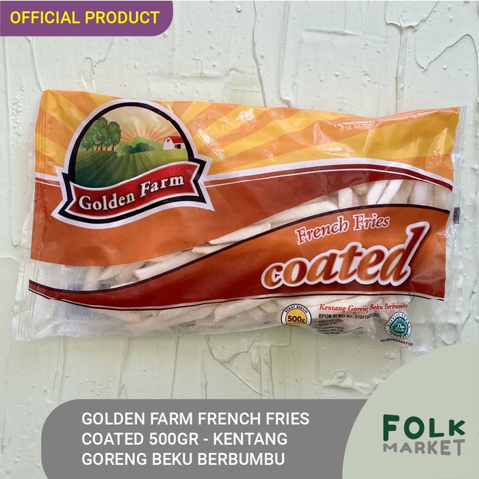 Jual GOLDEN FARM Coated French Fries 500gr 1KG Kentang Goreng Beku