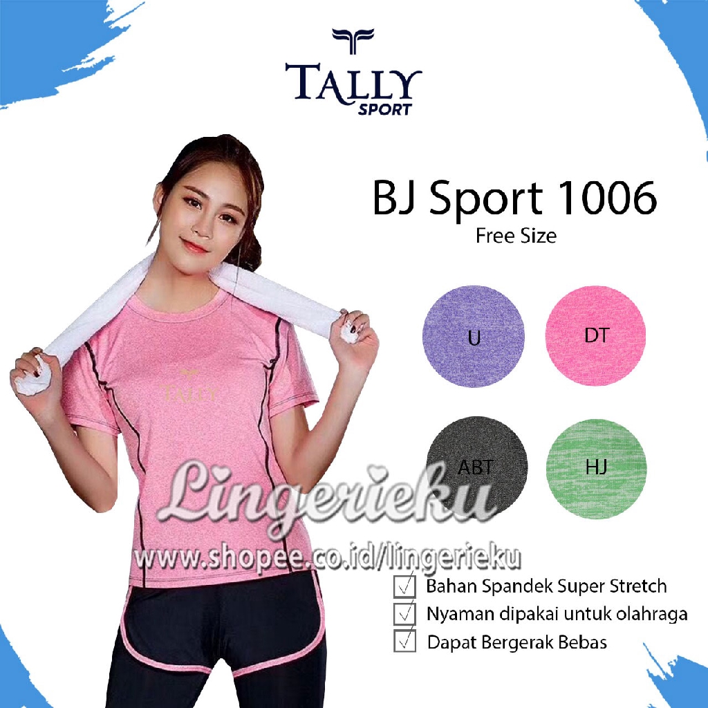 Jual Tally 1006 Baju Olahraga Wanita Untuk Lari Senam Aerobic Fitness